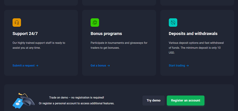 Features of Quotex